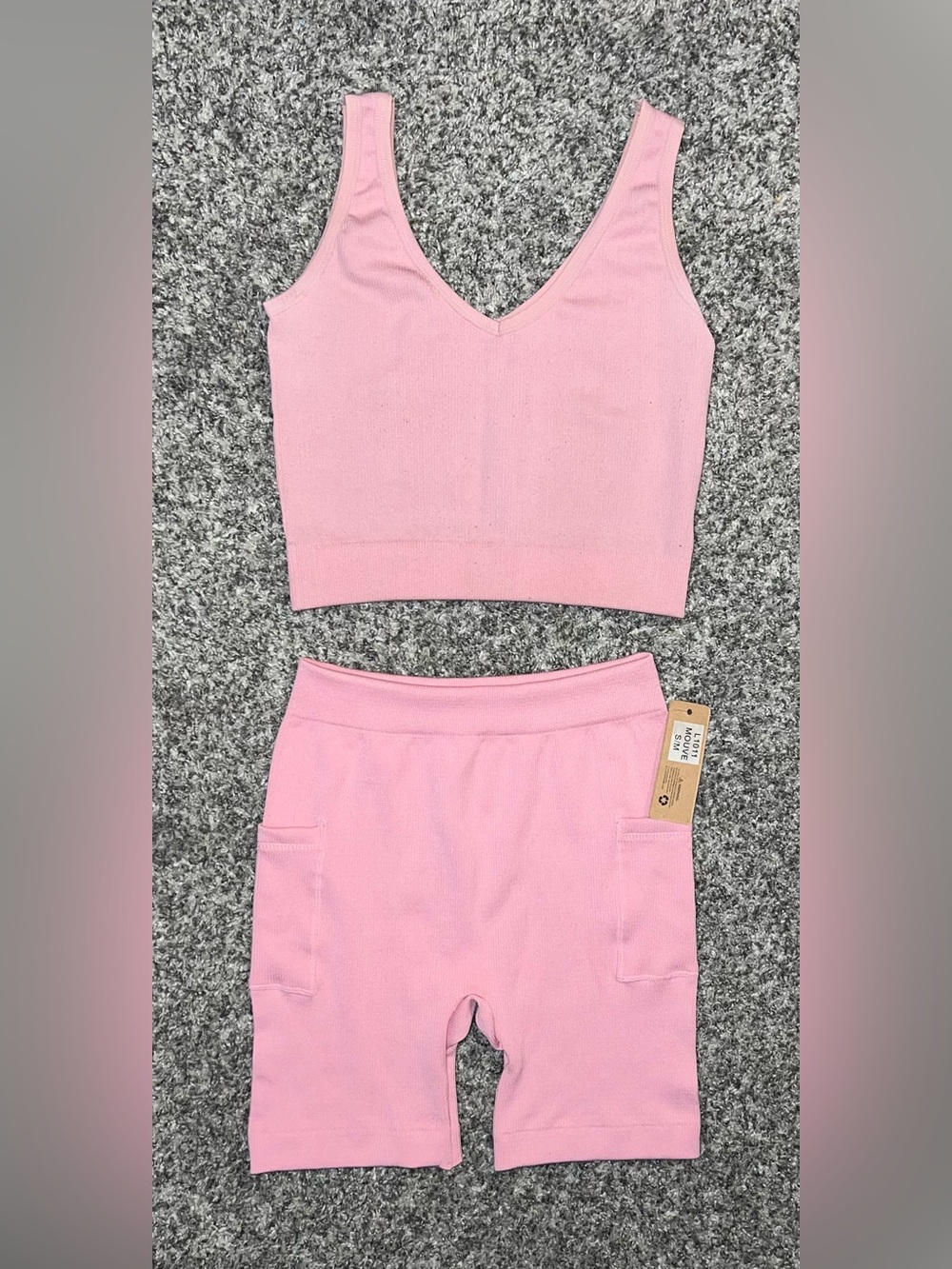 NWT: Odiva Mauve Pink Loungewear/Activewear 2 Piece Set! Size Small/Medium.